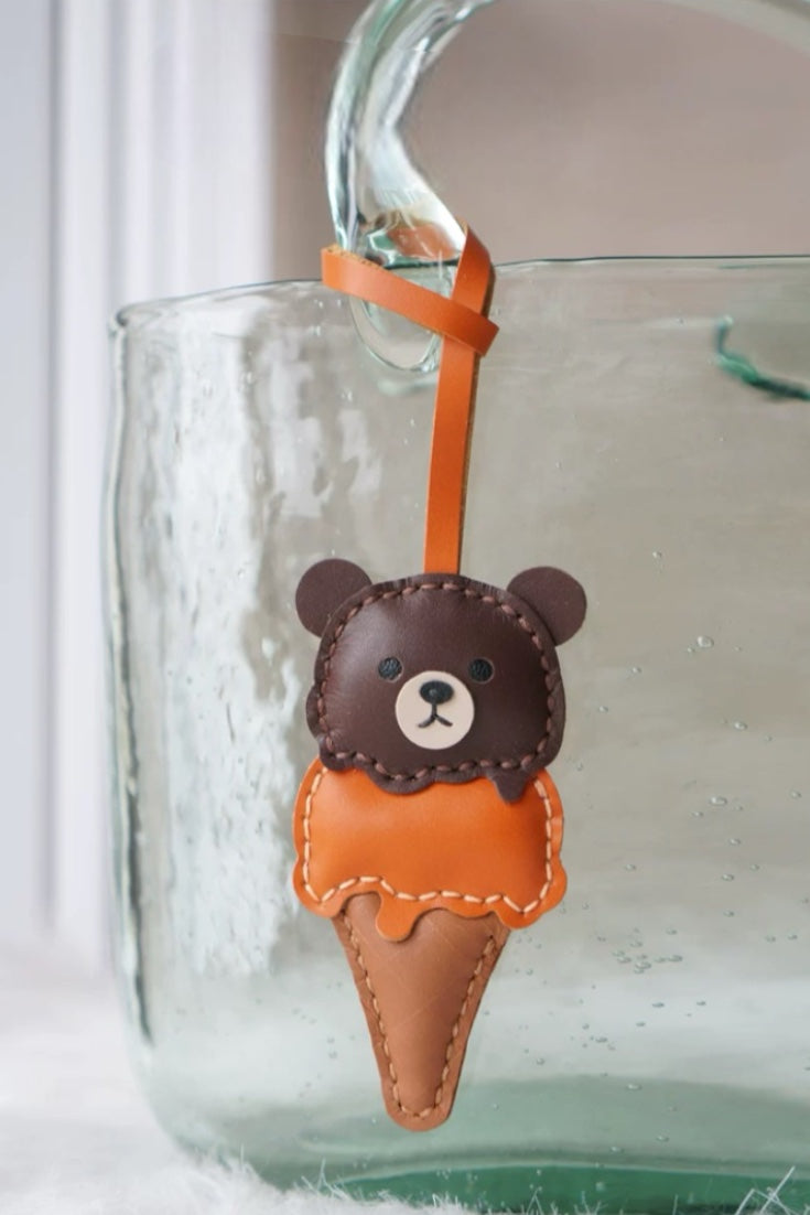 BEAR ICE CREAM BAG CHARM