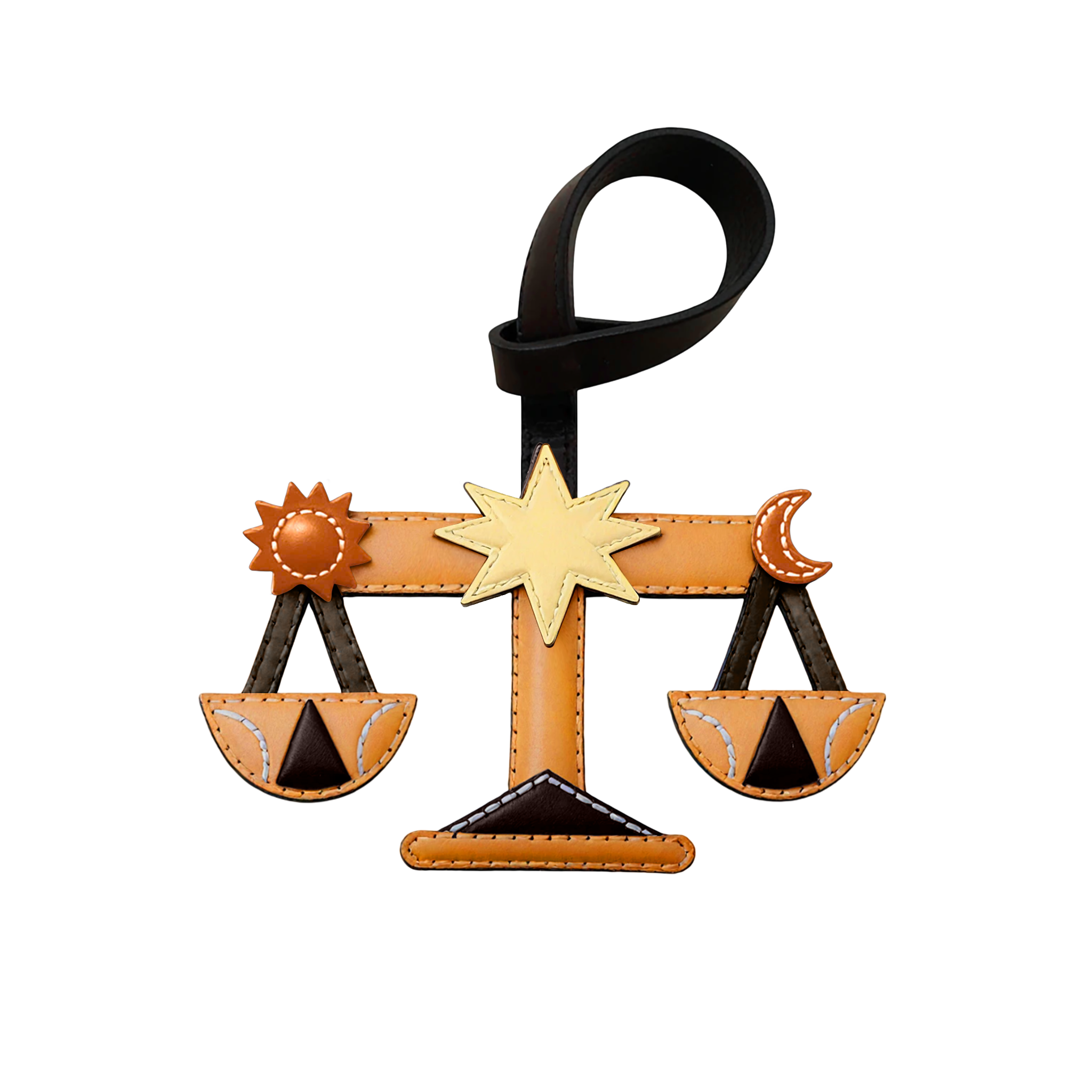 Libra - Zodiac Horoscope Leather Charm