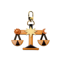Libra - Zodiac Horoscope Leather Charm