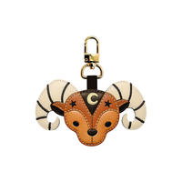 Aries - Zodiac Horoscope Leather Charm