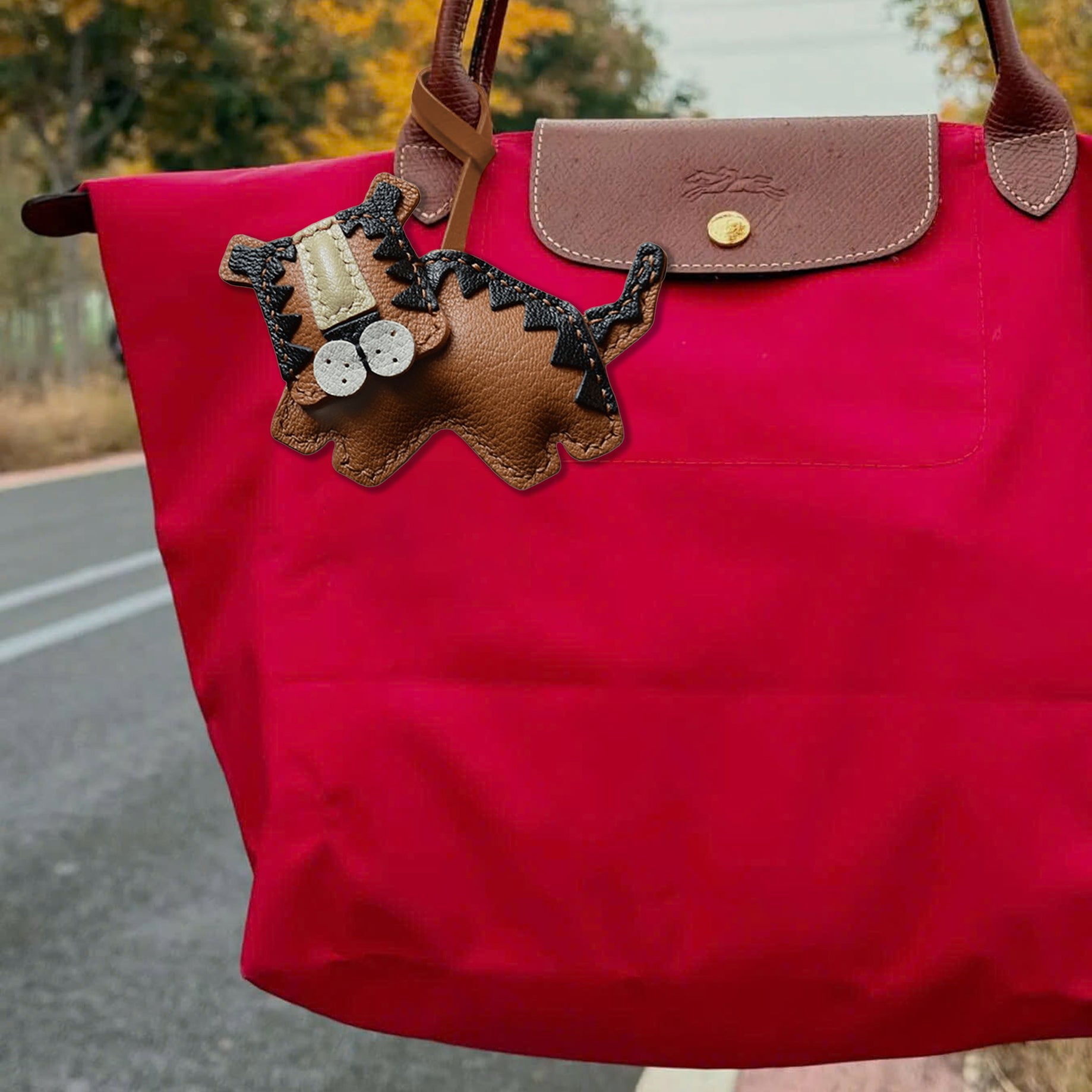 TIKI TIGER BAG CHARM