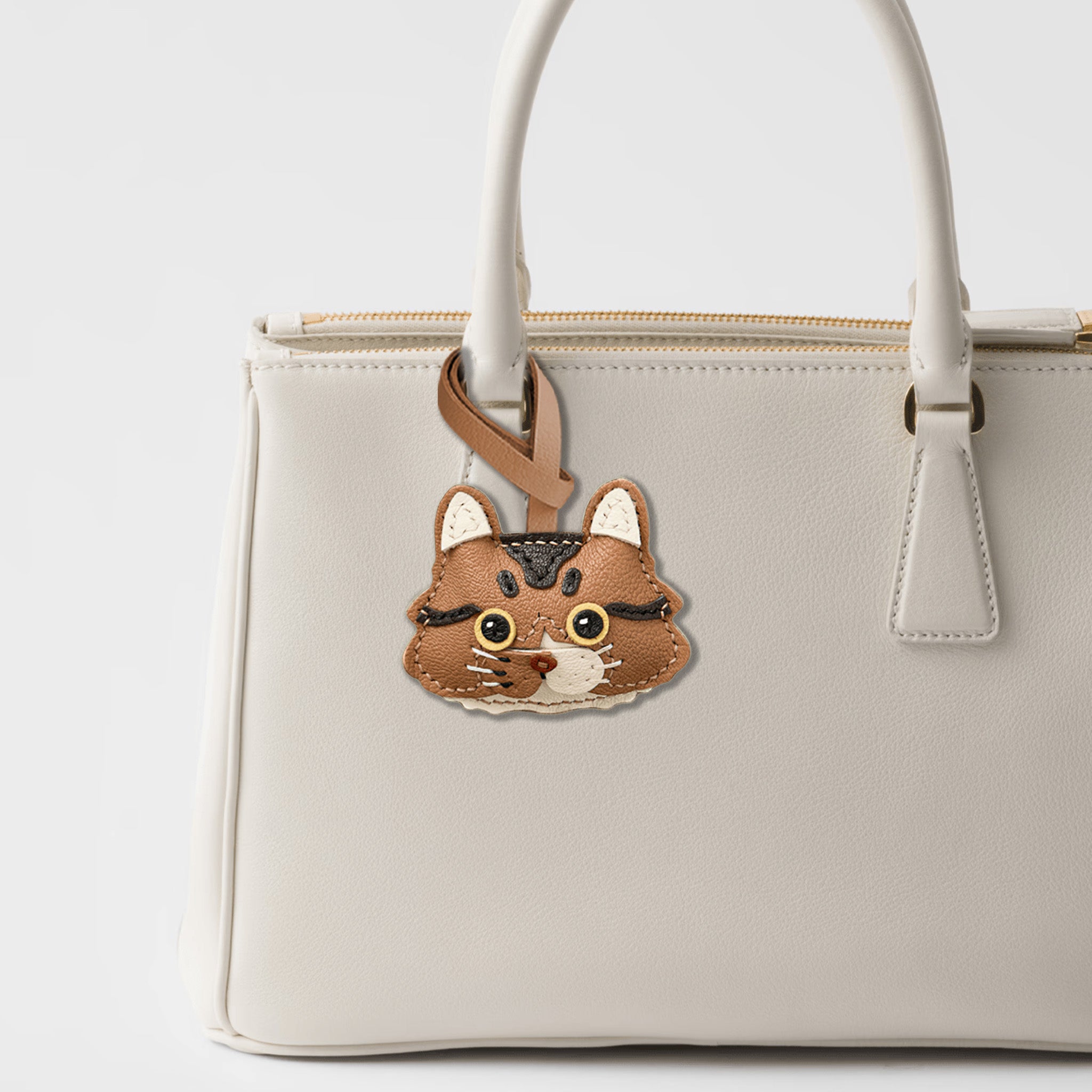 TABBY CAT BAG CHARM