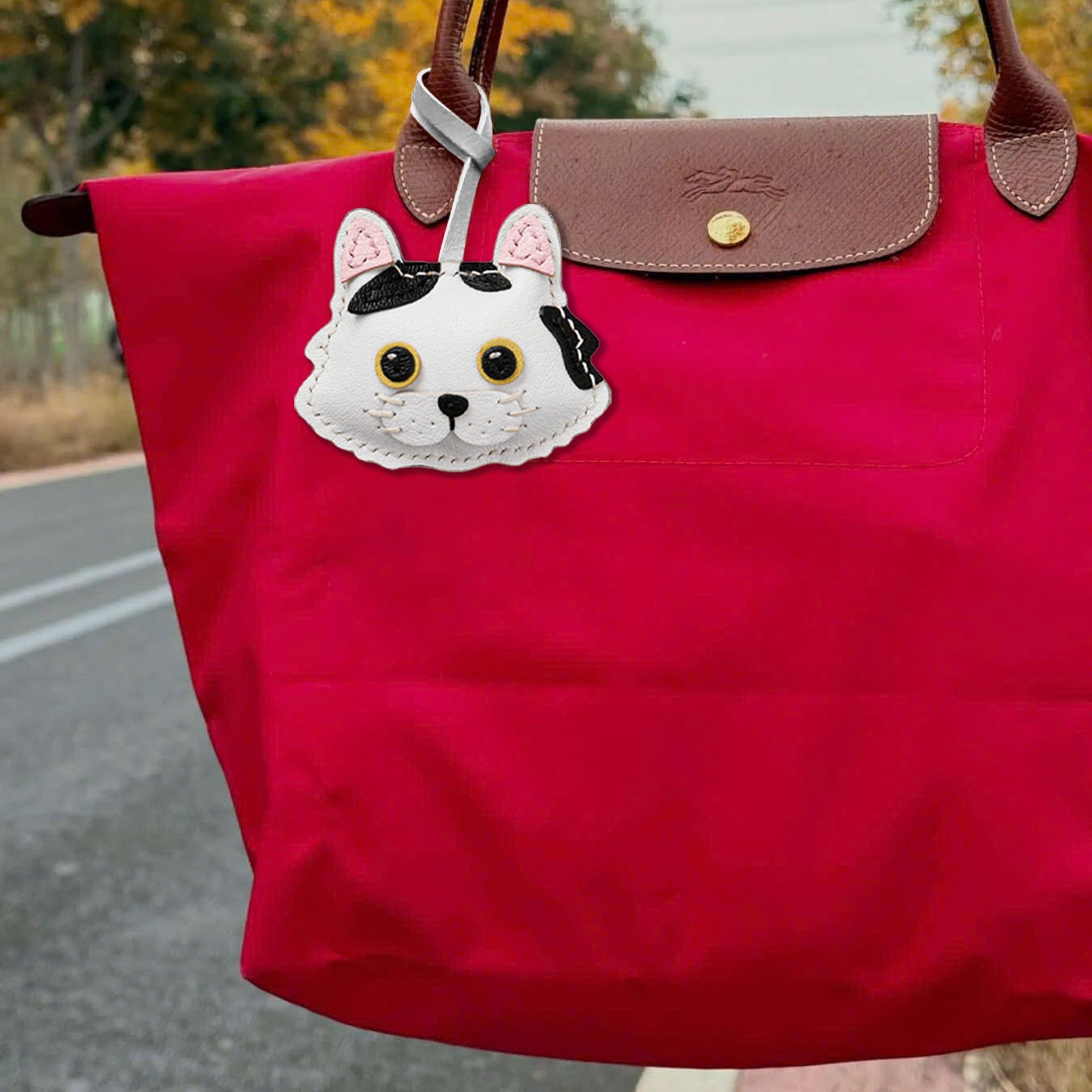 TABBY CAT BAG CHARM