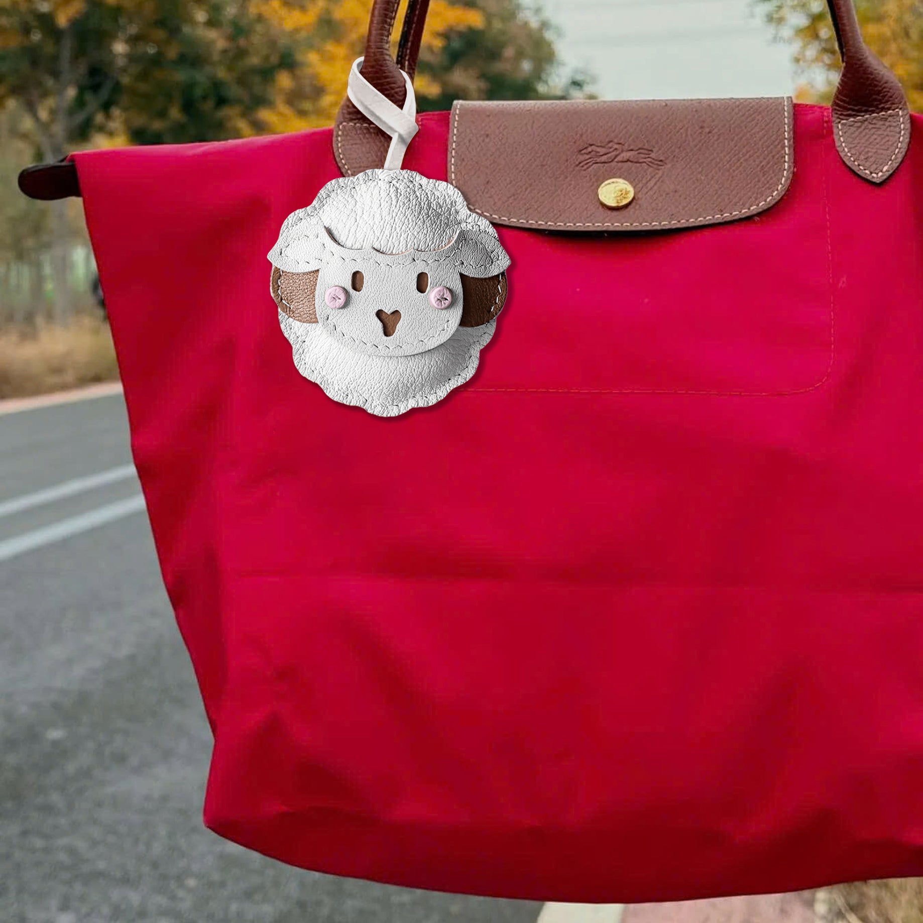 WOOLLY SHEEP BAG CHARM
