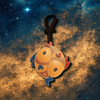 Pisces - Zodiac Horoscope Leather Charm