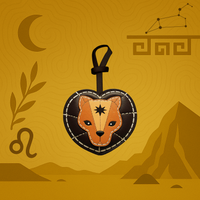 Leo - Zodiac Horoscope Leather Charm