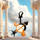 Sagittarius - Zodiac Horoscope Leather Charm