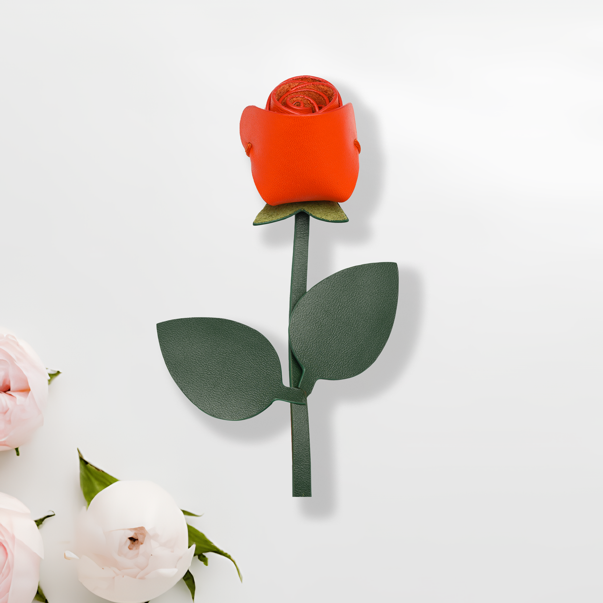RED ROSE BAG CHARM