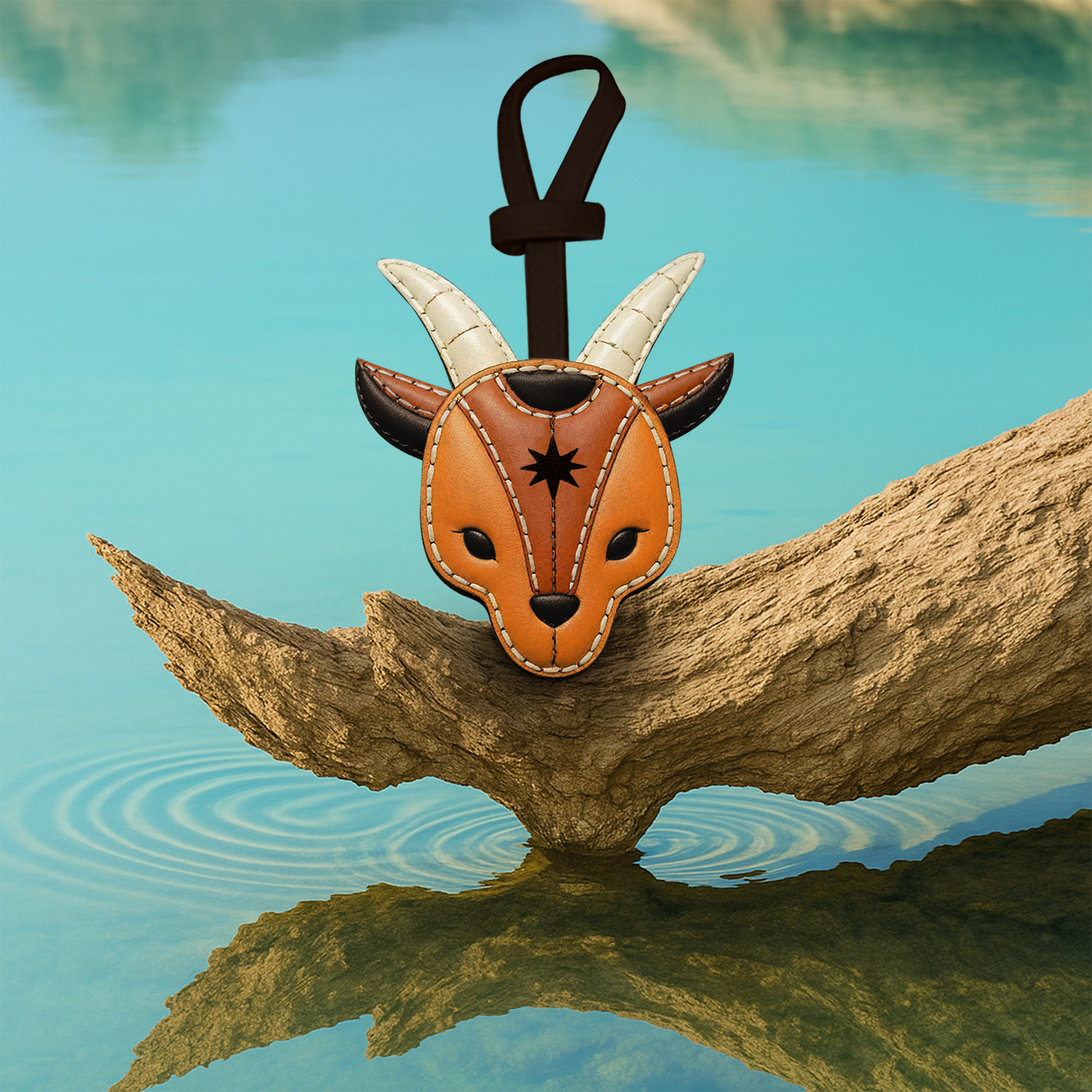 Capricorn - Zodiac Horoscope Leather Charm