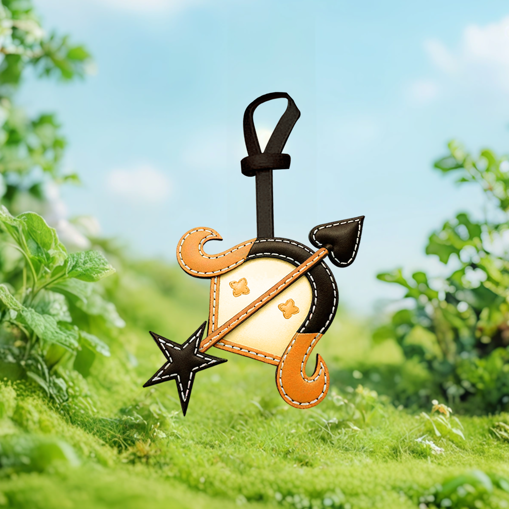 Sagittarius - Zodiac Horoscope Leather Charm