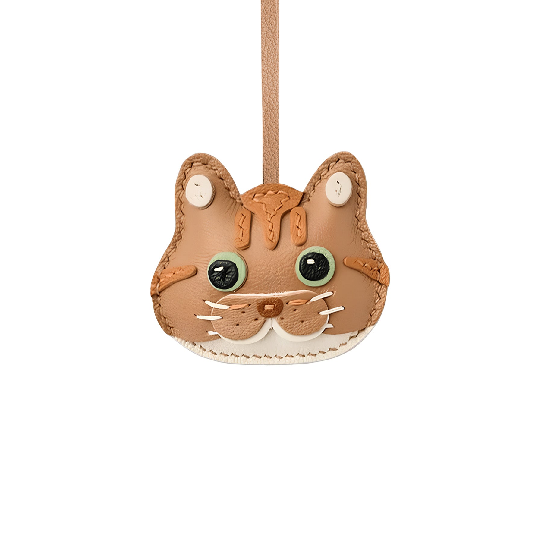 BROWN CAT BAG CHARM