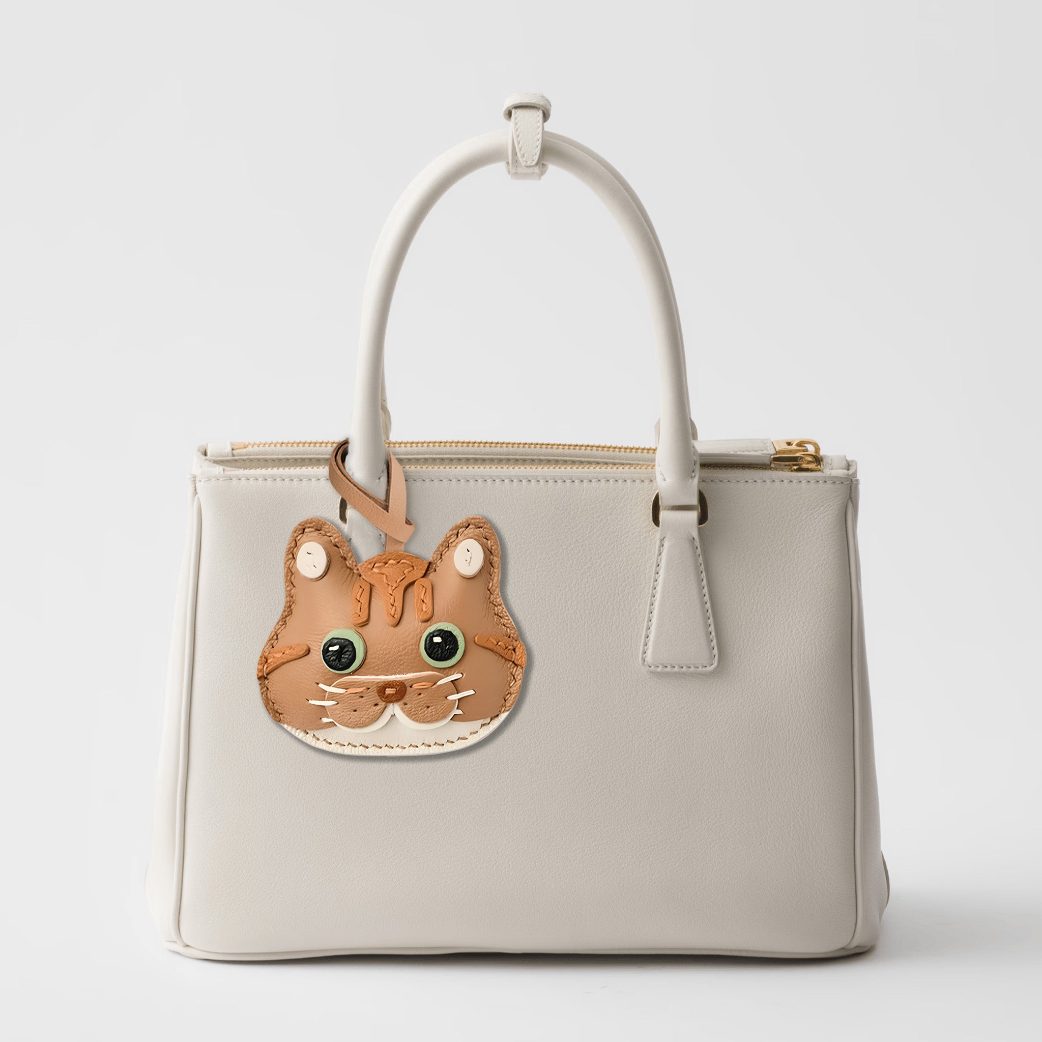 BROWN CAT BAG CHARM
