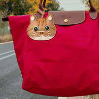 BROWN CAT BAG CHARM