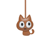 CARTOON BLACK CAT BAG CHARM