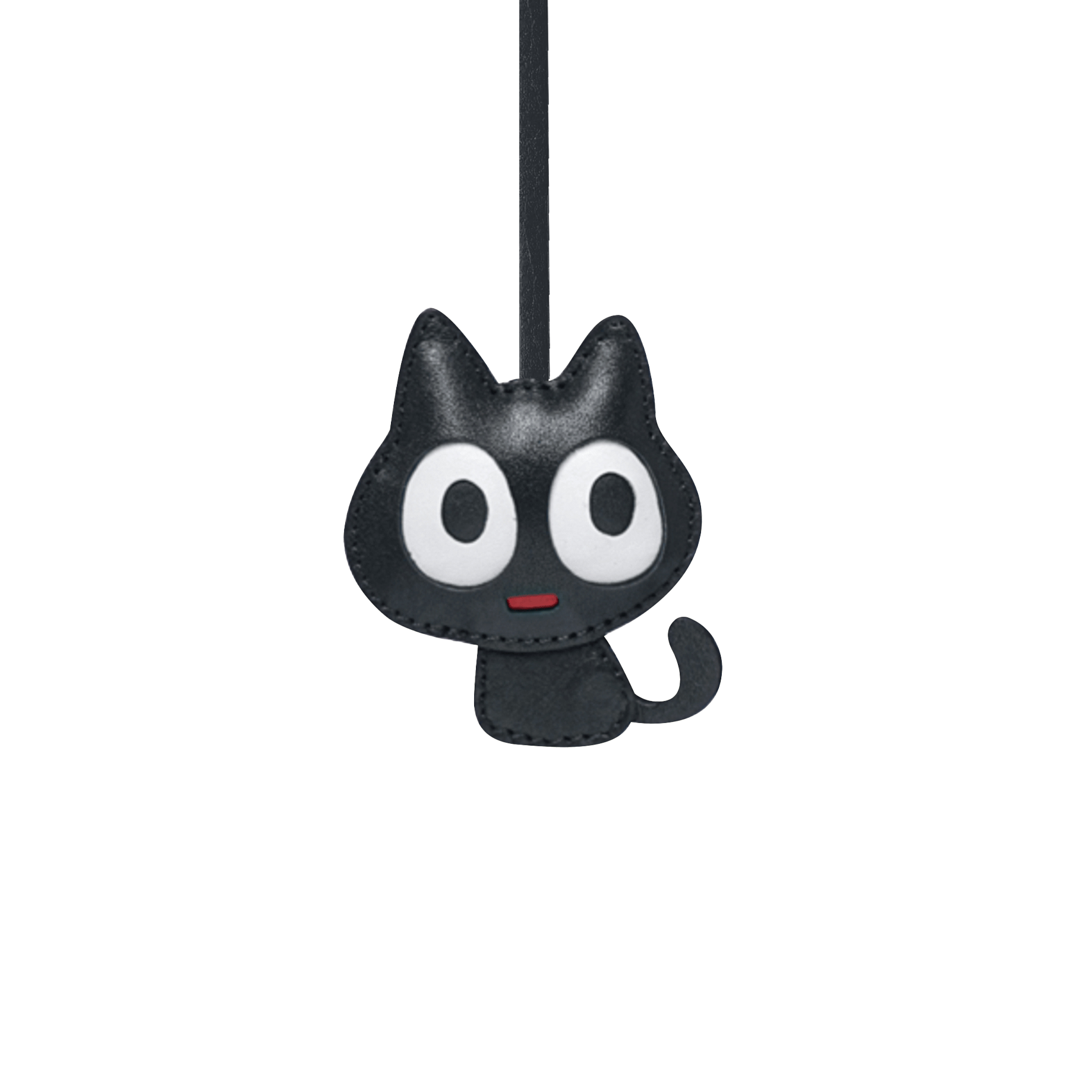 CARTOON BLACK CAT BAG CHARM