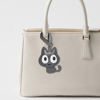 CARTOON BLACK CAT BAG CHARM