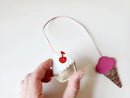 ICE CREAM CUPCAKE BAG CHARM