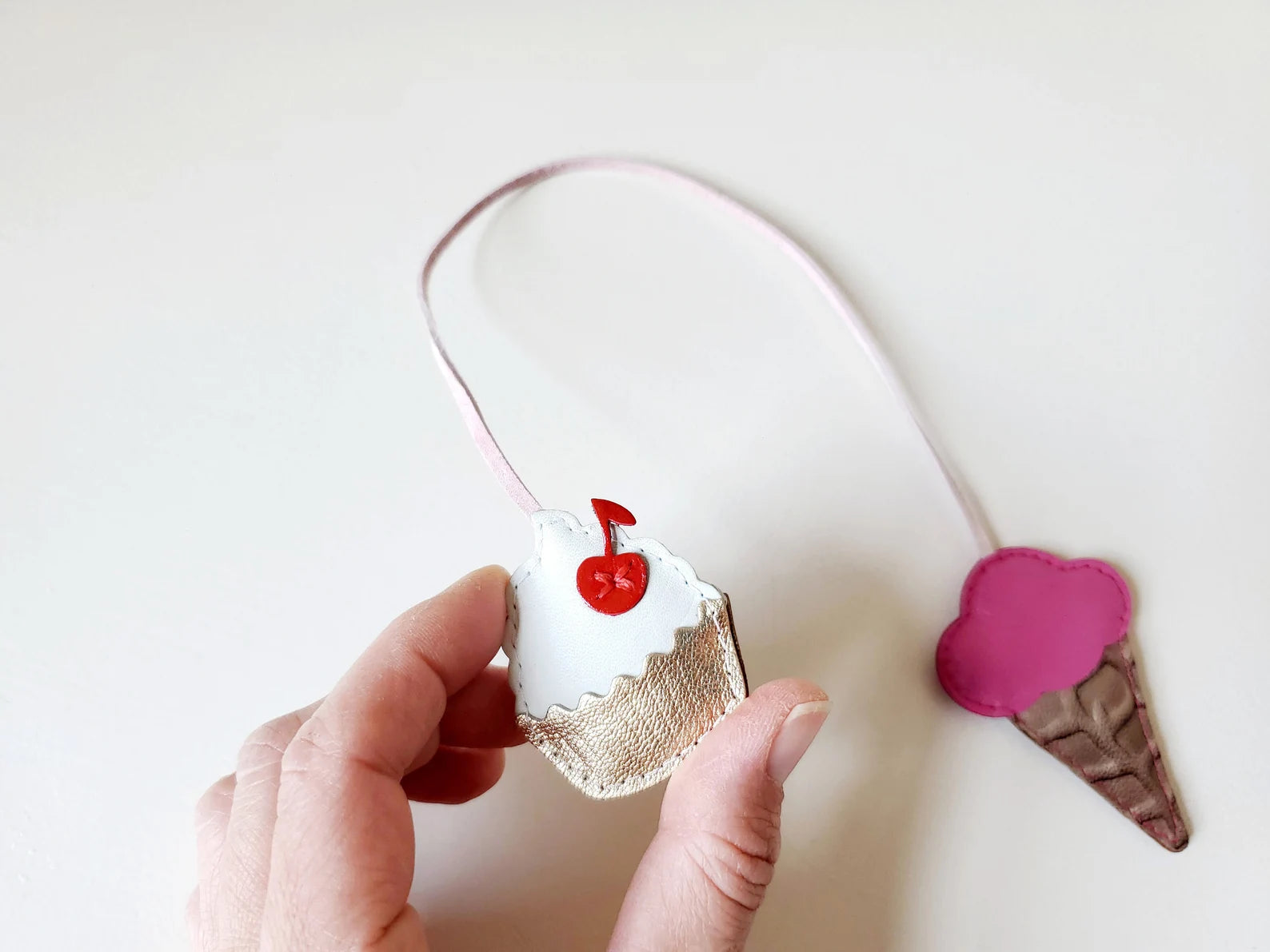 ICE CREAM CUPCAKE BAG CHARM