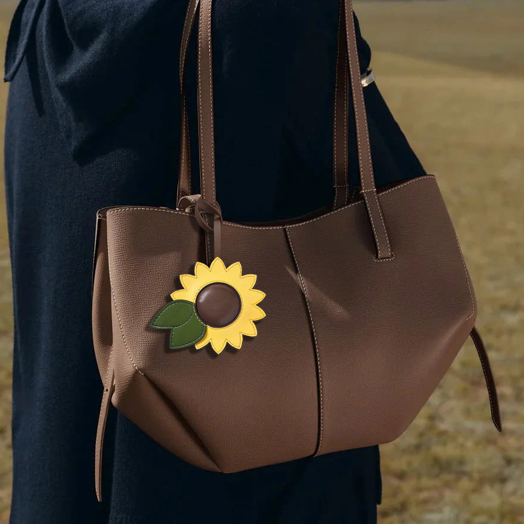 SUNNY SUNFLOWER BAG CHARM