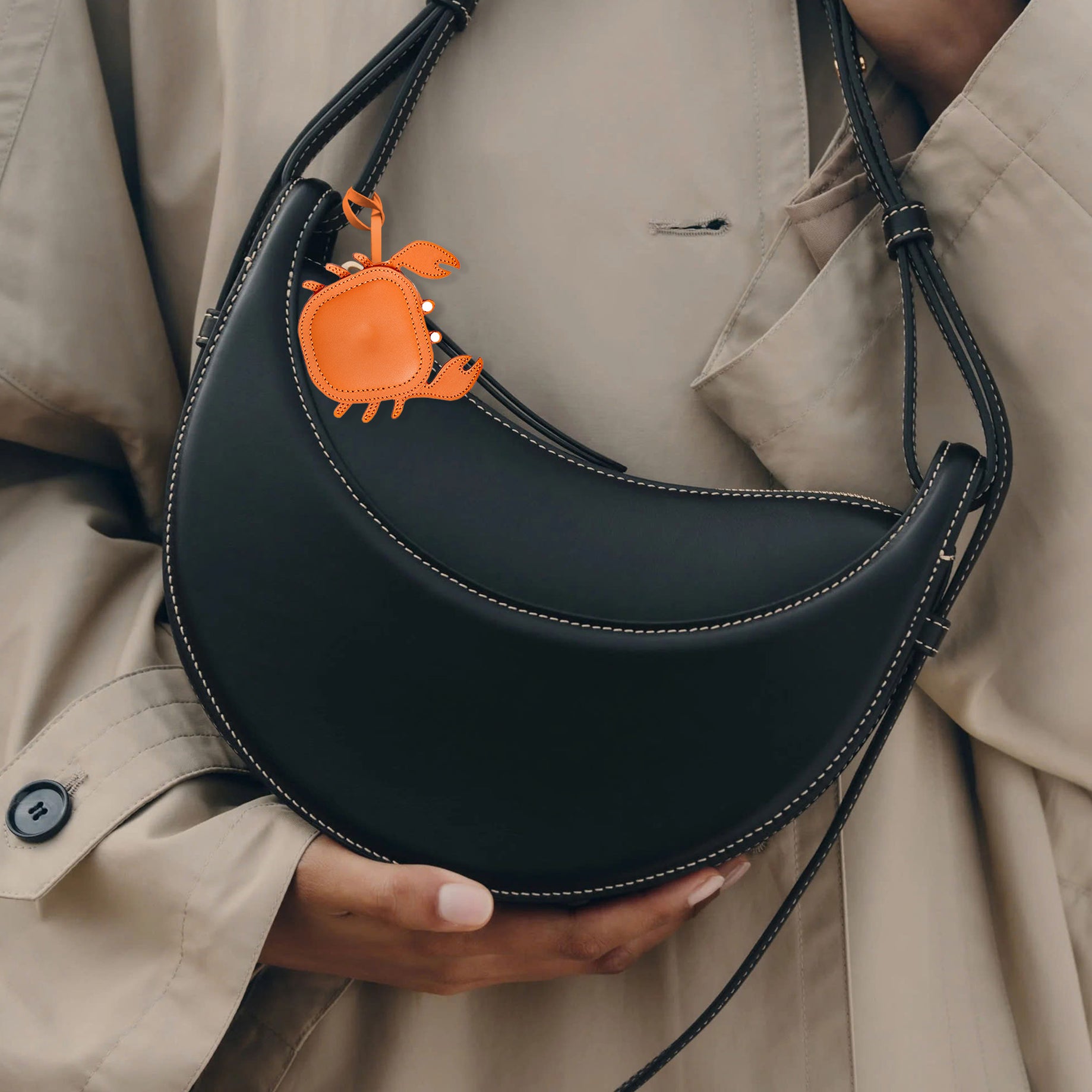 CRAB BAG CHARM