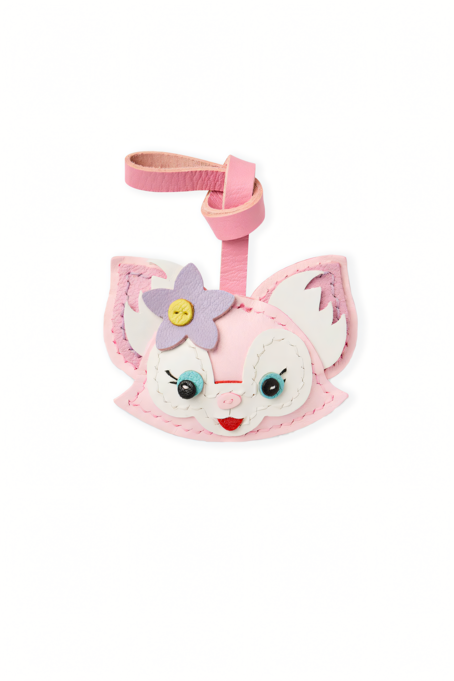 PINK FOX BAG CHARM
