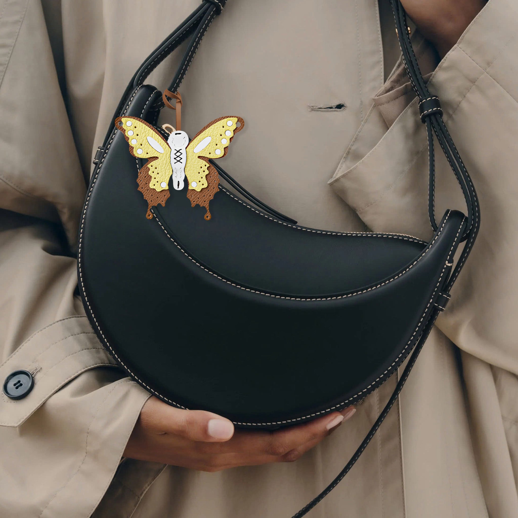 MONARCH BUTTERFLY BAG CHARM