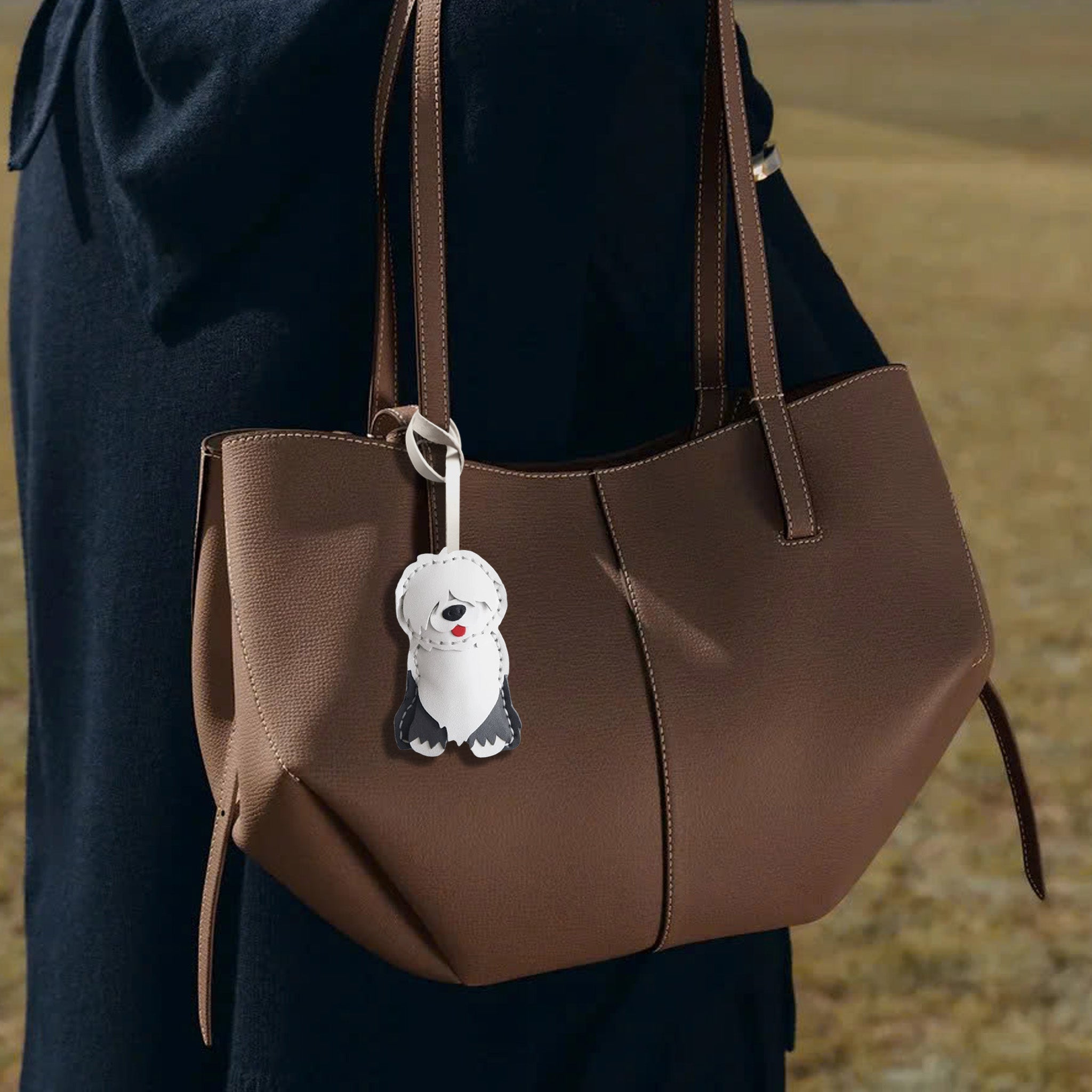 OLD ENGLISH SHEEP DOG BAG CHARM