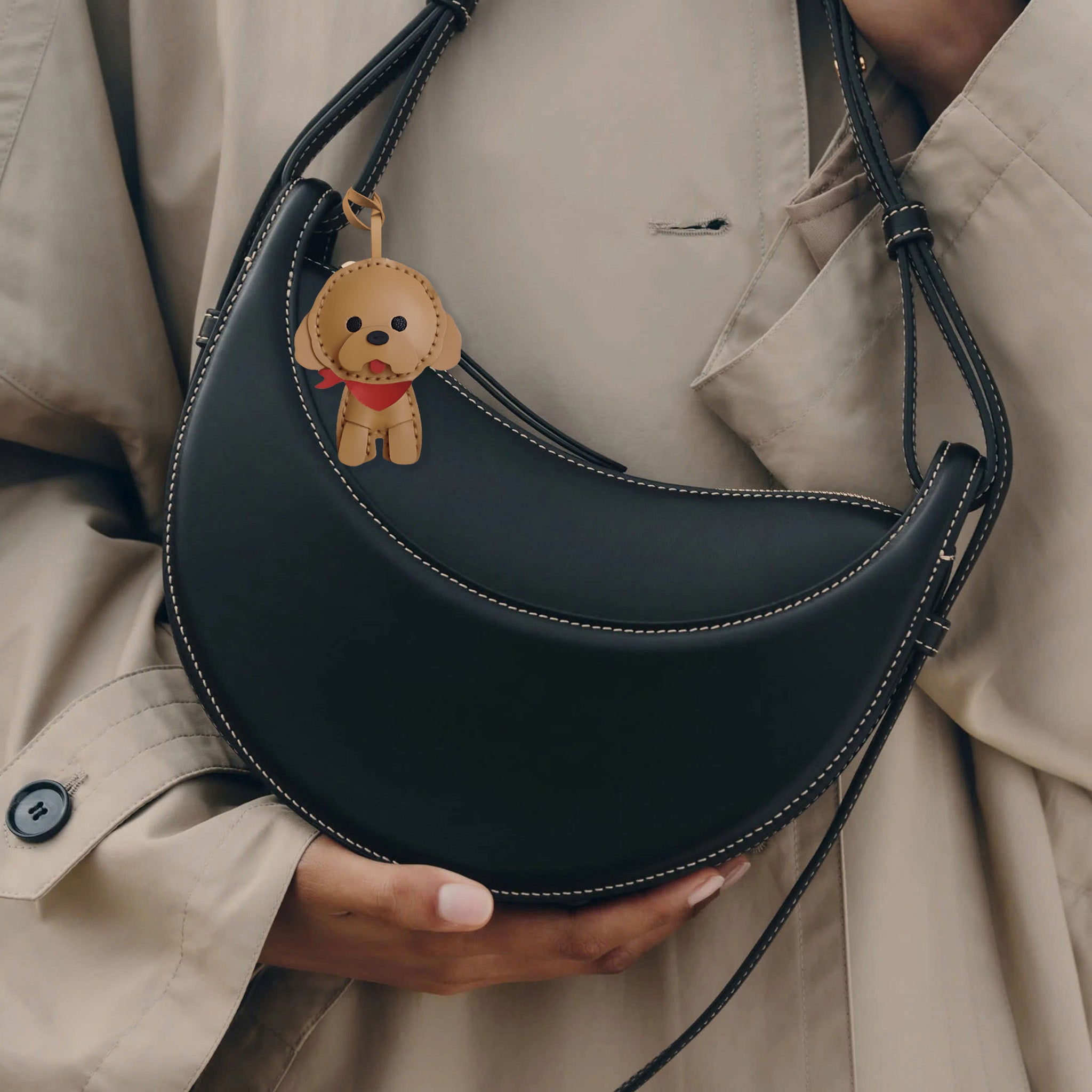 BANDANA POODLE BAG CHARM