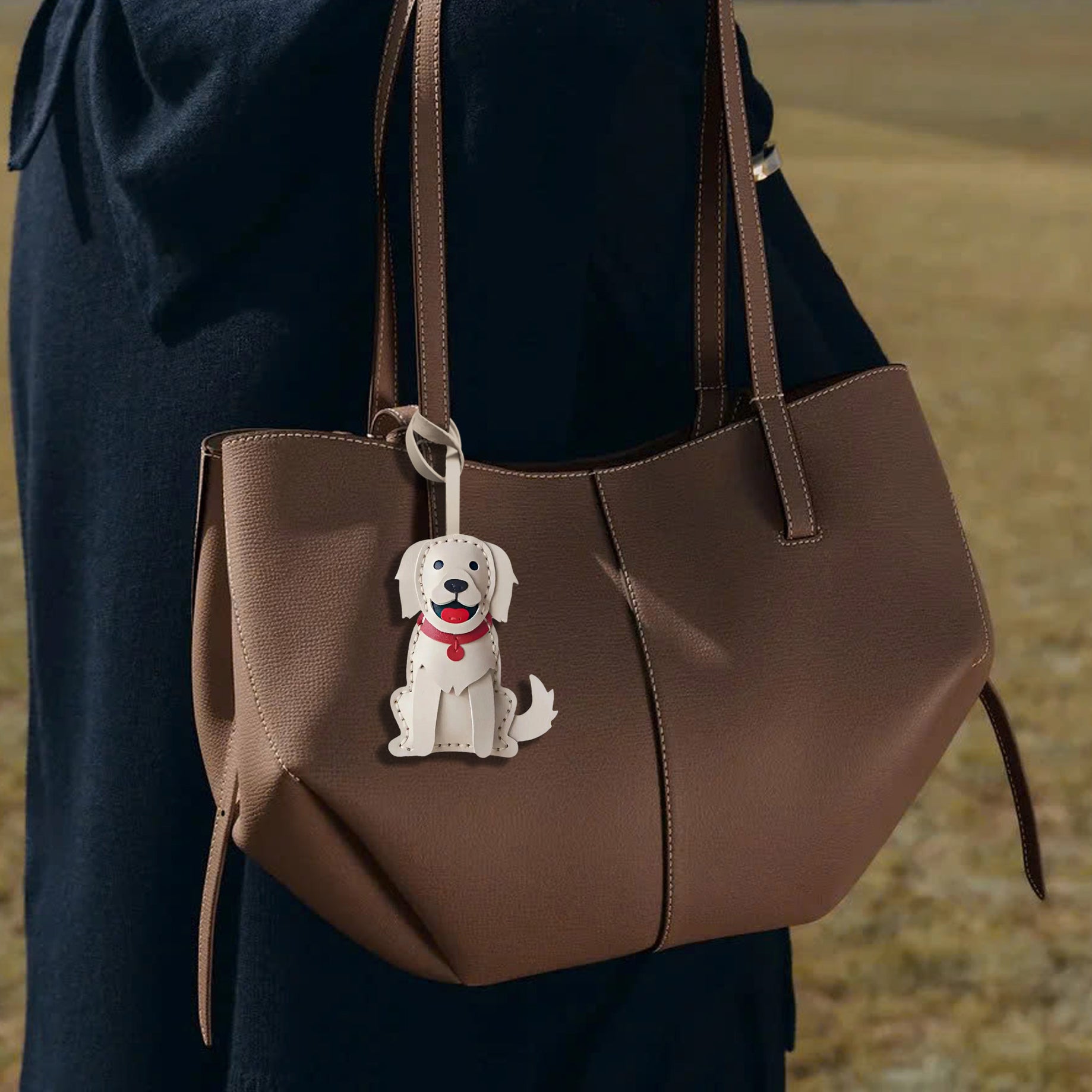 GOLDEN RETRIEVER BAG CHARM