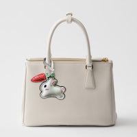 RABBIT WITH CARROT BAG CHARM