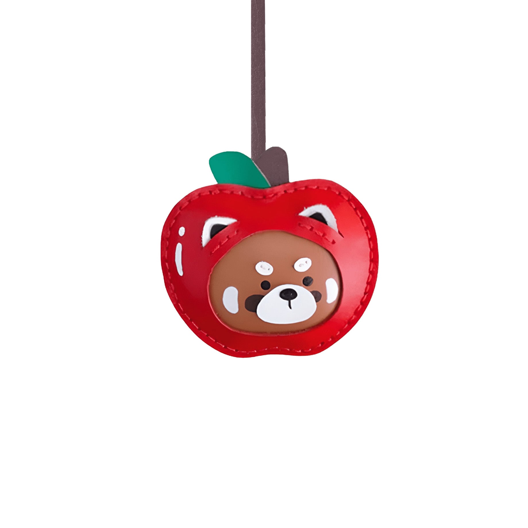 RACCOON APPLE CHRISTMAS BAG CHARM