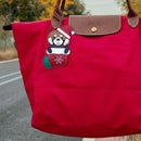 STOCKING RACCOON CHRISTMAS BAG CHARM
