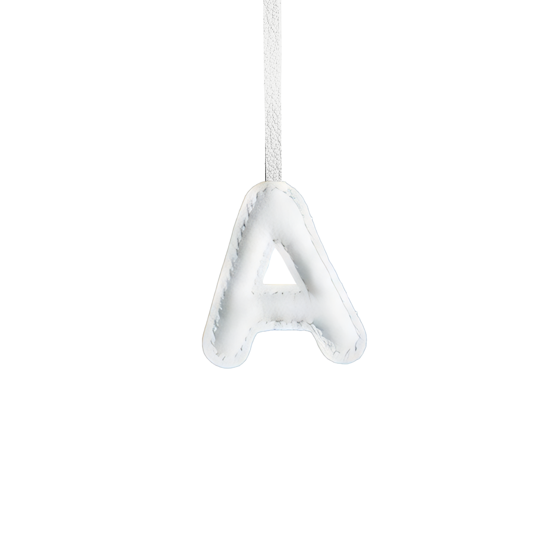LEATHER INITIALS BAG CHARM