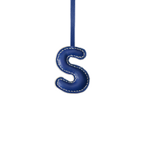 LEATHER INITIALS BAG CHARM