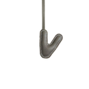 LEATHER INITIALS BAG CHARM