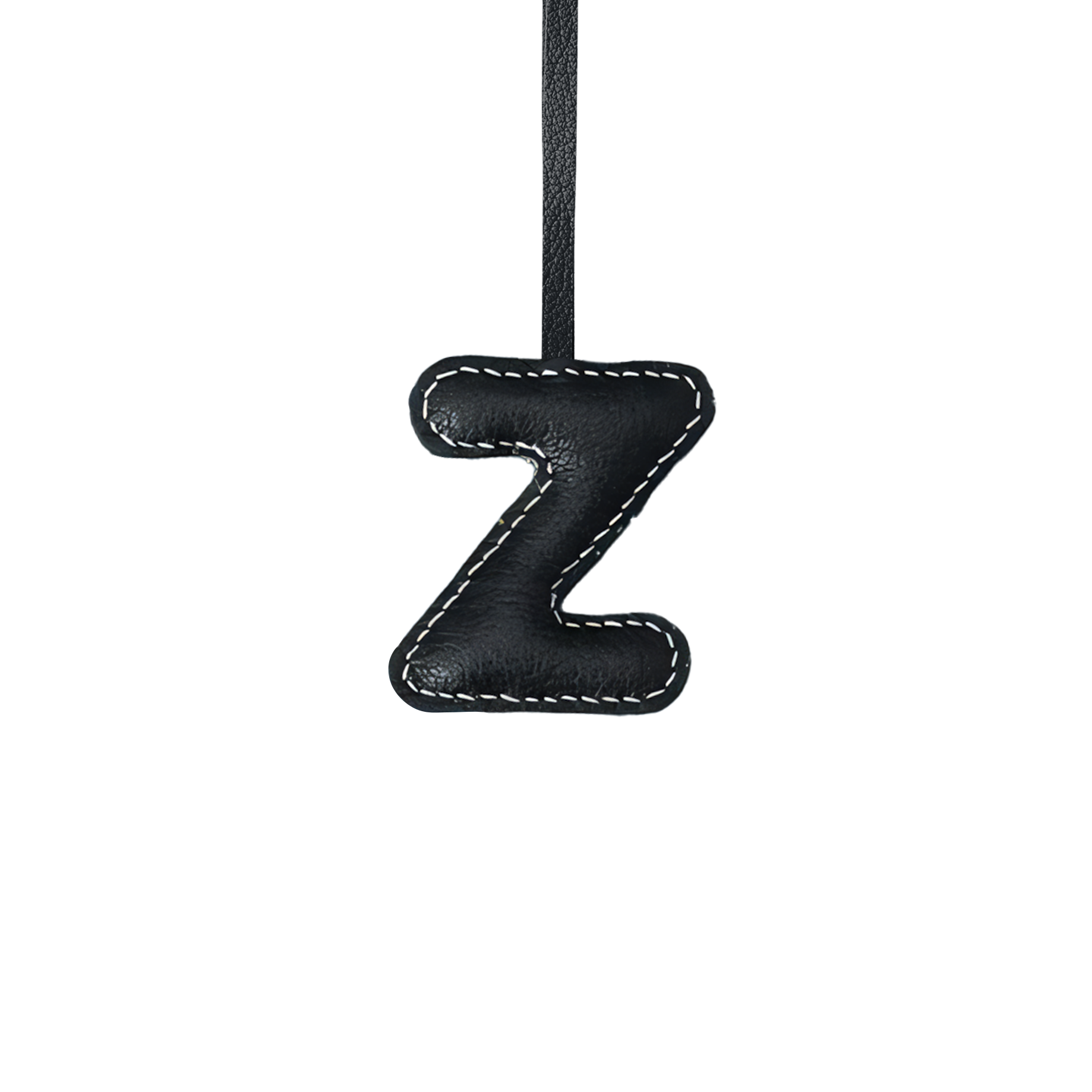 LEATHER INITIALS BAG CHARM