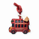 LONDON BUS WITH CAKE BAG CHARM