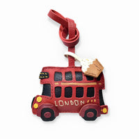 LONDON BUS WITH CAKE BAG CHARM