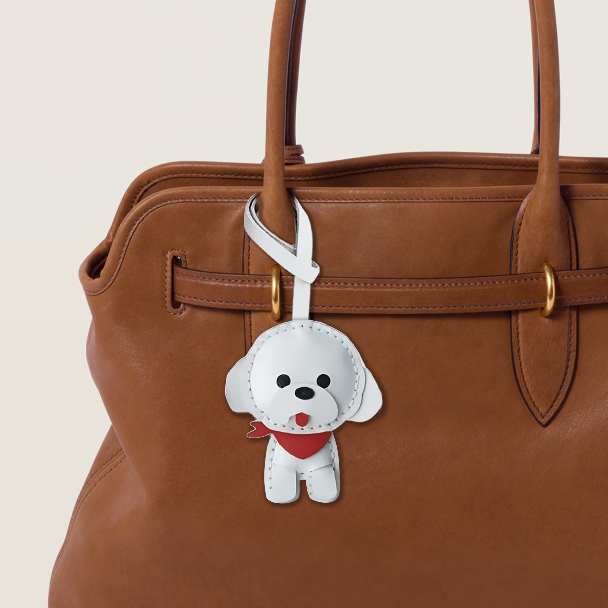 BANDANA POODLE BAG CHARM
