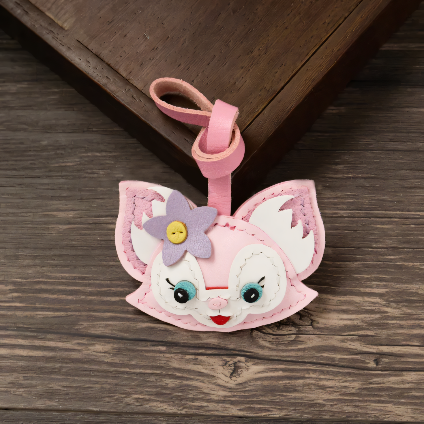 PINK FOX BAG CHARM