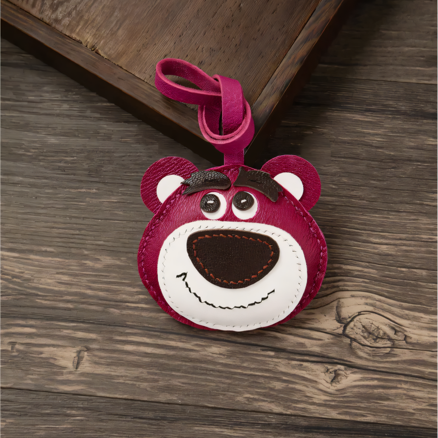 PINK BEAR BAG CHARM