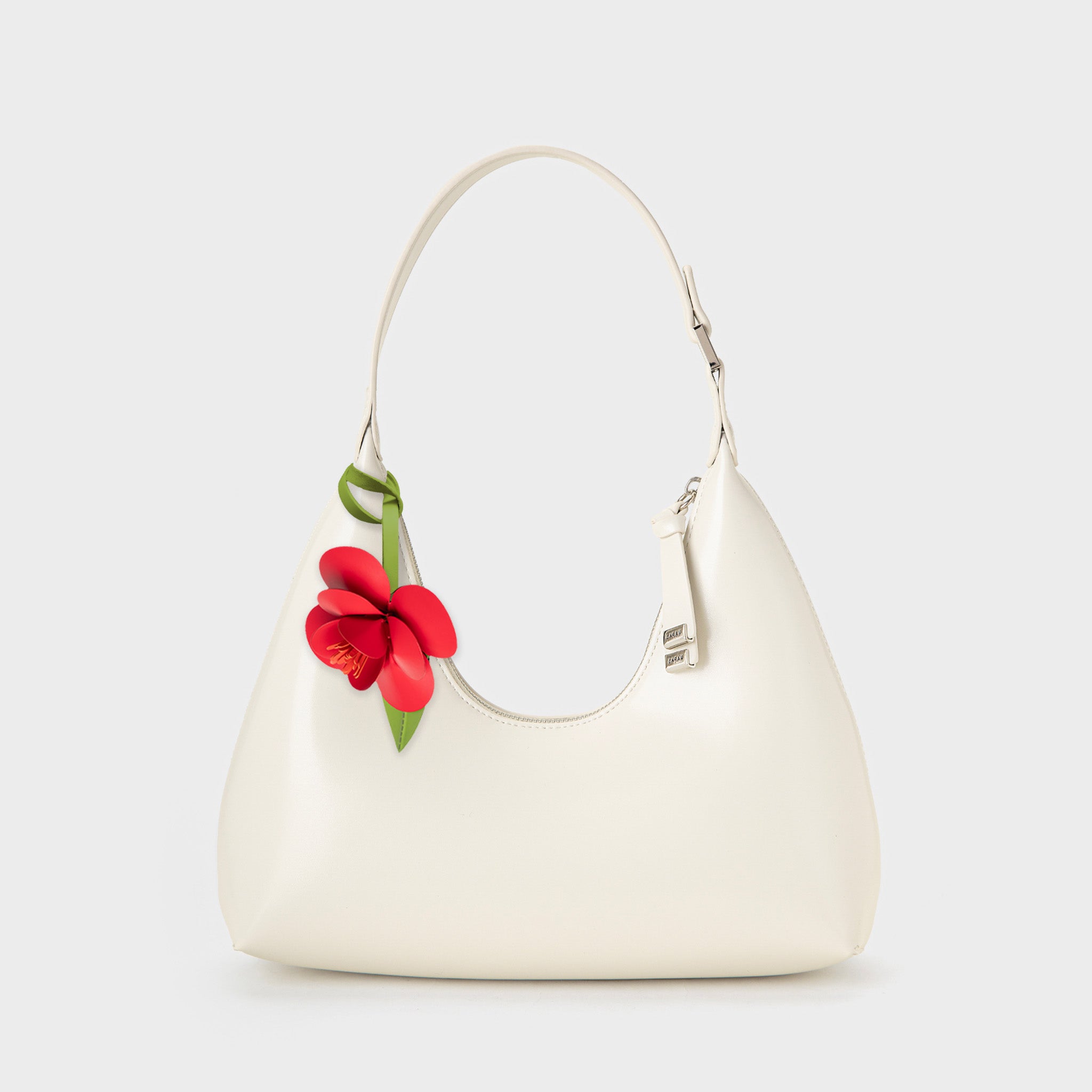 RED CAMELIA BAG CHARM
