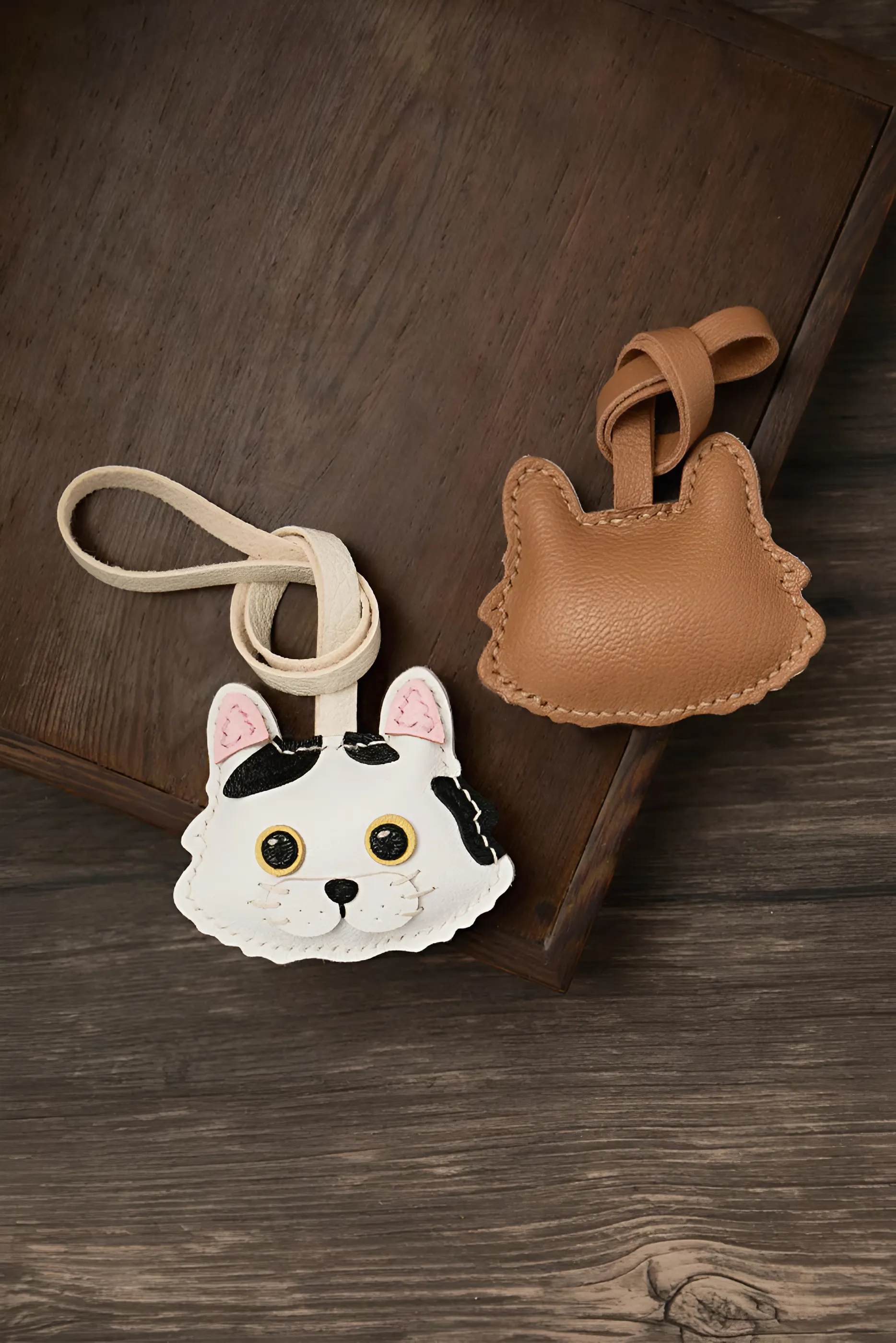 TABBY CAT BAG CHARM