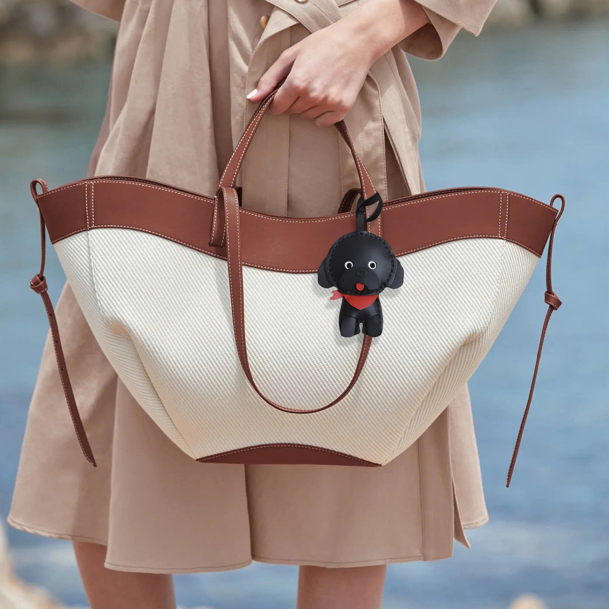 BANDANA POODLE BAG CHARM