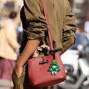 KITTEN IN CHRISTMAS TREE BAG CHARM