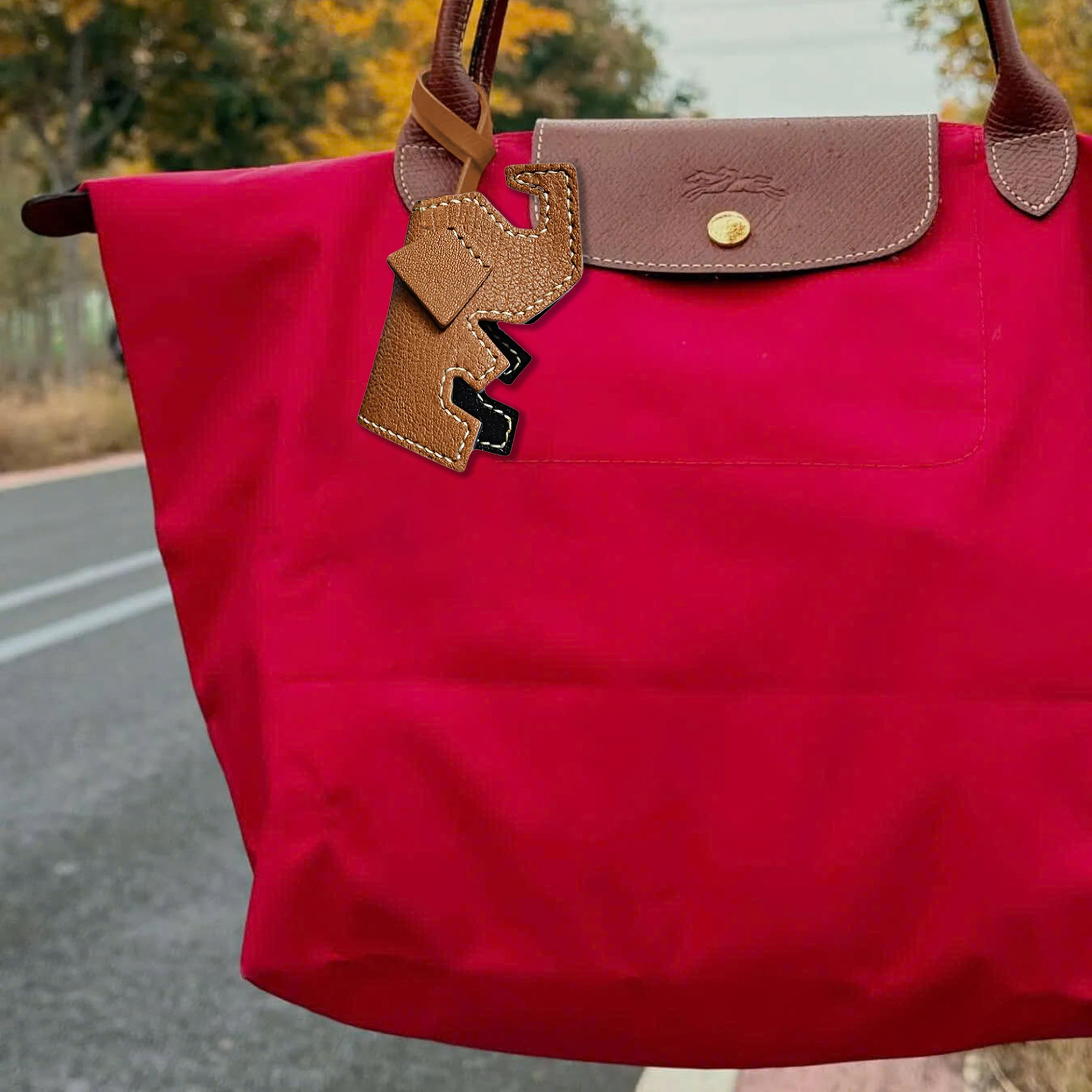 TRUNK UP ELEPHANT BAG CHARM
