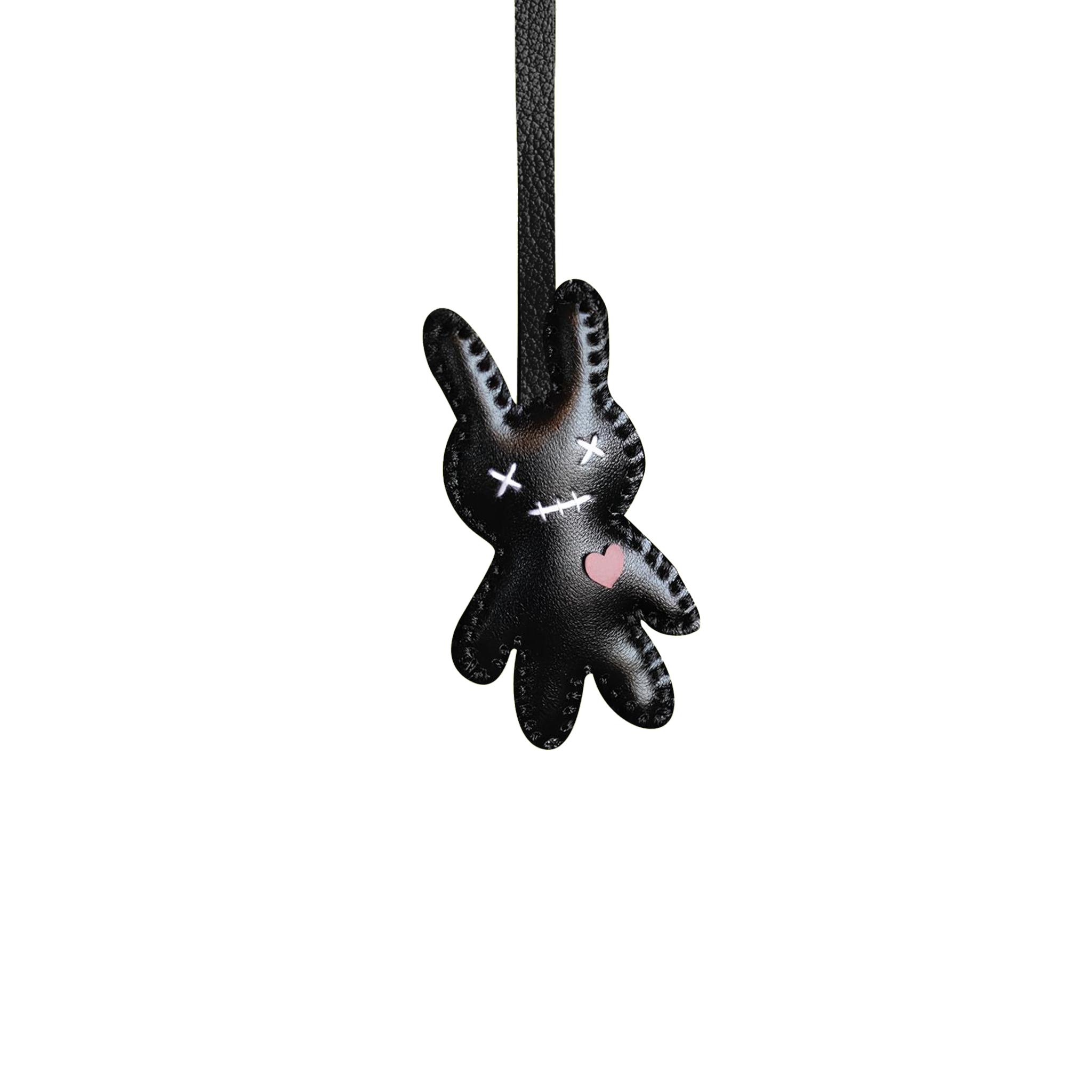 BLACK RABBIT BAG CHARM