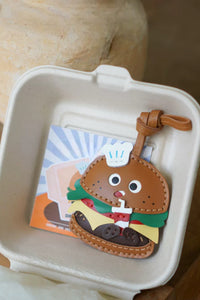 HAMBURGER BAG CHARM