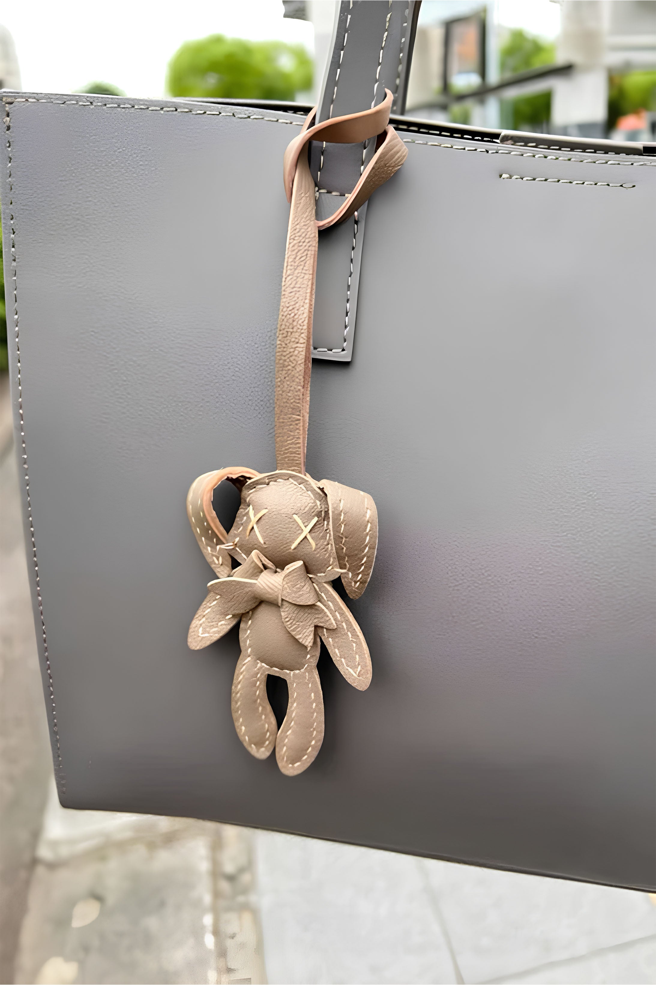 STITCHED BUNNY BAG CHARM