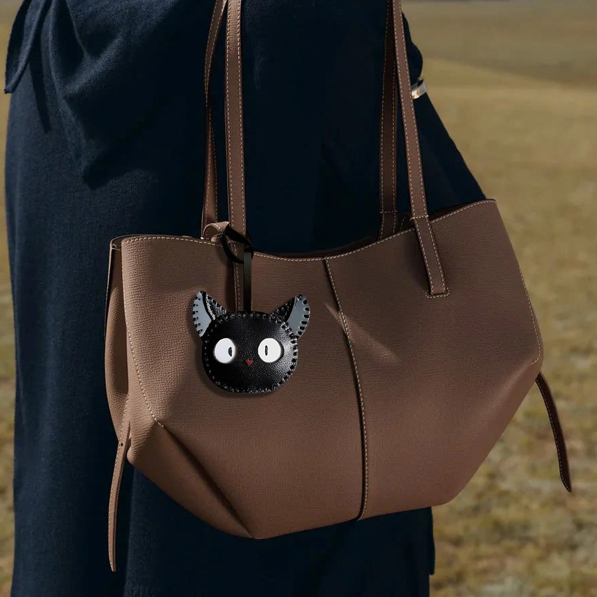 BLACK CAT BAG CHARM